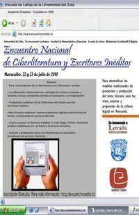 Encuentro Nacional de Ciberliteratura y Escritores In&eacute;ditos