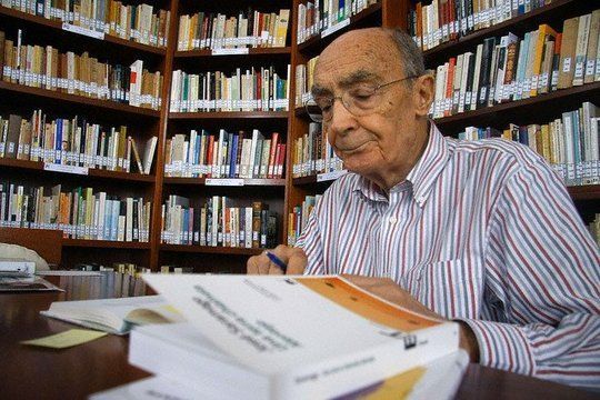 Jos&eacute; Saramago. Fotograf&iacute;a: Mart&iacute;nez de Cripan (2009)