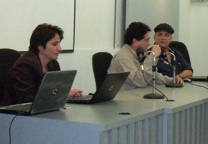 Eleonora Requena, Carlos Ildemar Pérez y Jorge Gómez Jiménez