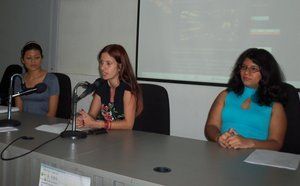 De izq. a der.: Elianet Laguna, Dulce María Ramos y Andrea Quero