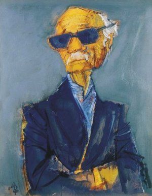 Ernesto S&aacute;bato. Ilustraci&oacute;n: &Aacute;lvaro Delgado