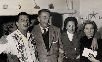 Salvador Dal&iacute;, Walt Disney y sus esposas