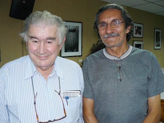 Antonio Gamoneda y Alberto Hern&aacute;ndez