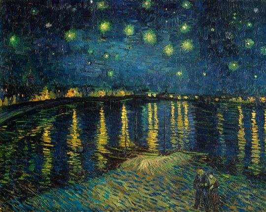 &ldquo;Noche estrellada sobre el R&oacute;dano&rdquo;, de Vincent van Gogh
