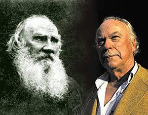 Le&oacute;n Tolstoi y su bisnieto, Alexander Tolstoi