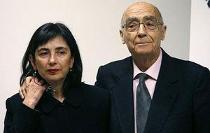 Pilar del R&iacute;o y Jos&eacute; Saramago