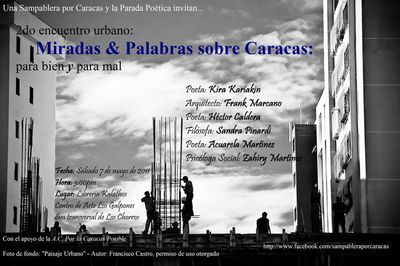 2&ordm; Encuentro Urbano &ldquo;Miradas & Palabras sobre Caracas: para bien y para mal&rdquo;
