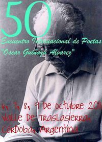 50&ordm; Encuentro Internacional de Poetas &ldquo;Oscar Gui&ntilde;az&uacute; Alvarez&rdquo;