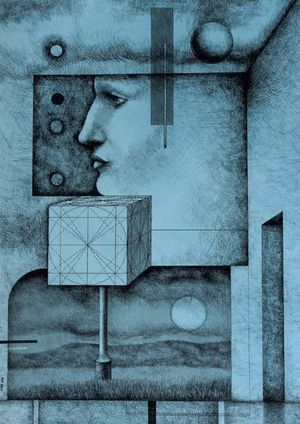 &ldquo;&iquest;Qu&eacute; es el Ente?&rdquo; Dibujo a plumilla sobre papel de Rodrigo Valencia Q.