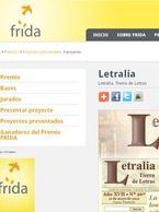 Letralia postulada al Premio FRIDA 2012