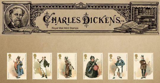 Sellos alusivos a las obras de Charles Dickens