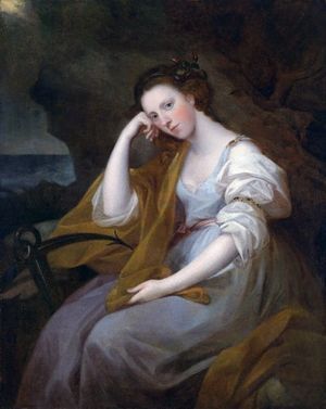 Louisa Leveson-Gower. Retrato por Angelika Kauffmann