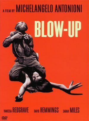 Afiche de &ldquo;Blowup&rdquo;, de Michelangelo Antonioni, basada en el cuento &ldquo;Las babas del diablo&rdquo;, de Julio Cort&aacute;zar