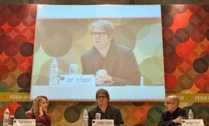 Silvia Lemus, Jonathan Franzen y Jorge Volpi