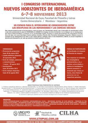I Congreso Internacional &ldquo;Nuevos horizontes de Iberoam&eacute;rica&rdquo;