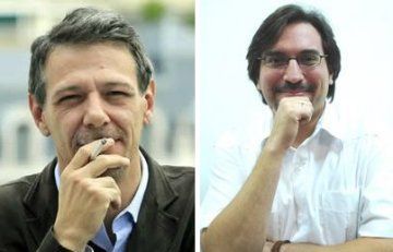 �lvaro Enrigue (izquierda) y Fedosy Santaella