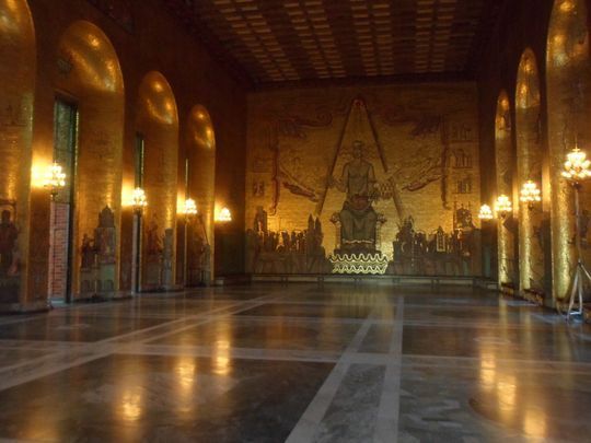 Sal�n Dorado del Ayuntamiento de Estocolmo (Suecia)