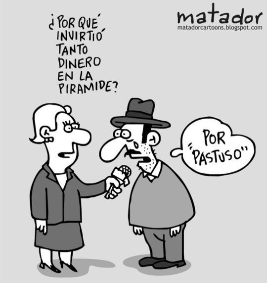 Caen 5 pir&aacute;mides en Pasto. Blog Matador Cartoons
