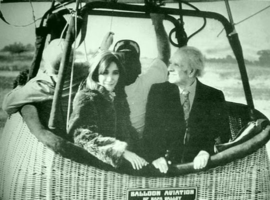 Jorge Luis Borges y Mar&iacute;a Kodama