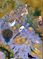 Cuadro alusivo a �La conferencia de los p�jaros�, de Farid al-Din Attar
