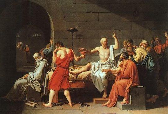 &ldquo;La muerte de S&oacute;crates&rdquo;, de Jacques-Louis David (1787)