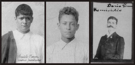 De izq. a der.: Marciano y Bartolo Su&aacute;rez, los hermanos asesinados; Dar&iacute;o Pizano, comandante de la polic&iacute;a del estado