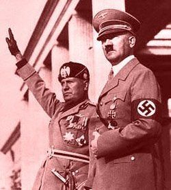 Benito Mussolini y Adolfo Hitler