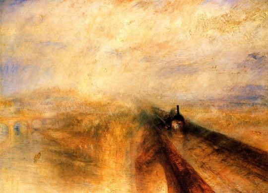 &ldquo;Lluvia vapor y velocidad, el Gran Ferrocarril del Oeste&rdquo;, de William Turner (circa 1844)