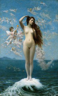 &ldquo;Venus cabalgando la estrella&rdquo;, de Venus Rising (The Star) by Jean Leon Gerome
