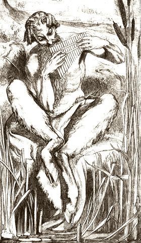 Pan (1860), por Frederic Leighton