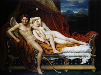 Eros y Psique (1817), por Jacques-Louis David