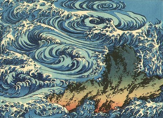 El remolino de Naruto, de Katsushika Hokusai