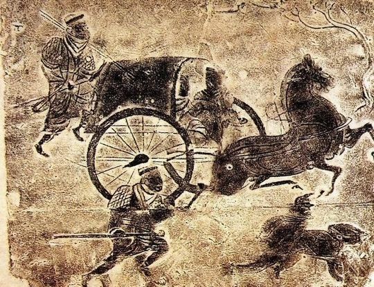 Pintura mural de la dinast&iacute;a Han