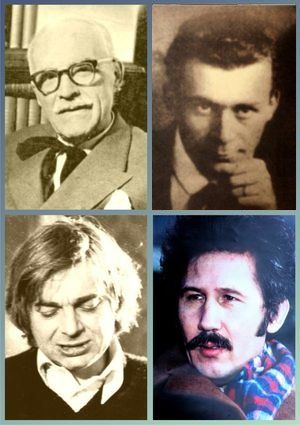 Tudor Arghezi, Lucian Blaga, Nichita Stănescu y Marin Sorescu